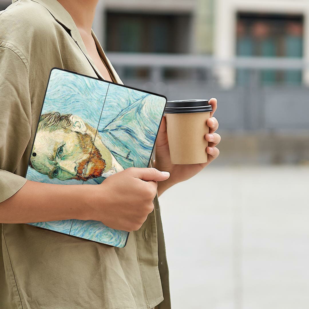 Surface Pro11(2024) / Pro10(for Business) / Pro9(2022) 共通対応 背面 保護 デザイン スキンシール Pro8/ProX 各種対応 003220 人物 絵画 イラスト