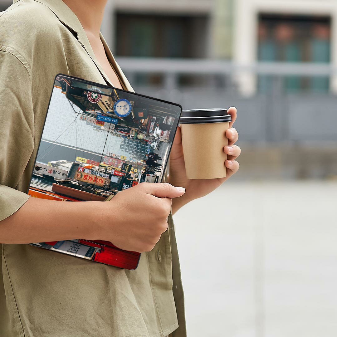 Surface Pro11(2024) / Pro10(for Business) / Pro9(2022) 共通対応 背面 保護 デザイン スキンシール Pro8/ProX 各種対応 023044 韓国 街 風景 写真