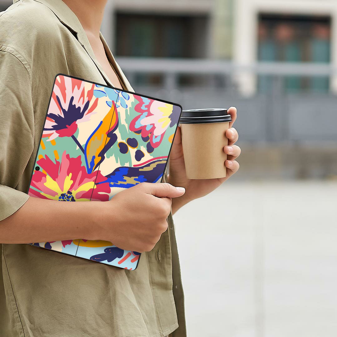 Surface Pro11(2024) / Pro10(for Business) / Pro9(2022) 共通対応 背面 保護 デザイン スキンシール Pro8/ProX 各種対応 033433 花 フラワー