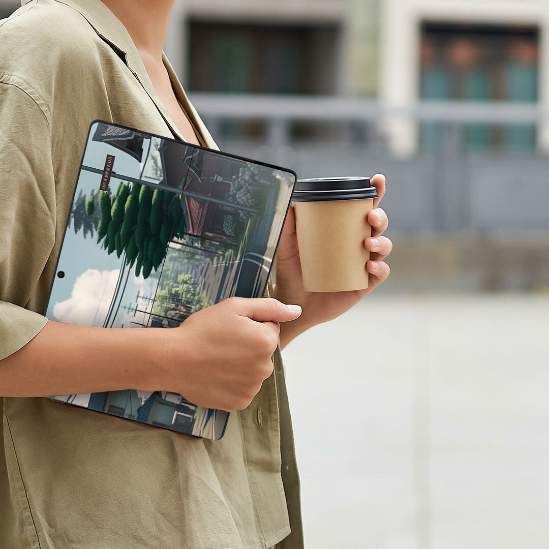 Surface Pro11(2024) / Pro10(for Business) / Pro9(2022) 共通対応 背面 保護 デザイン スキンシール Pro8/ProX 各種対応 033712 住宅街