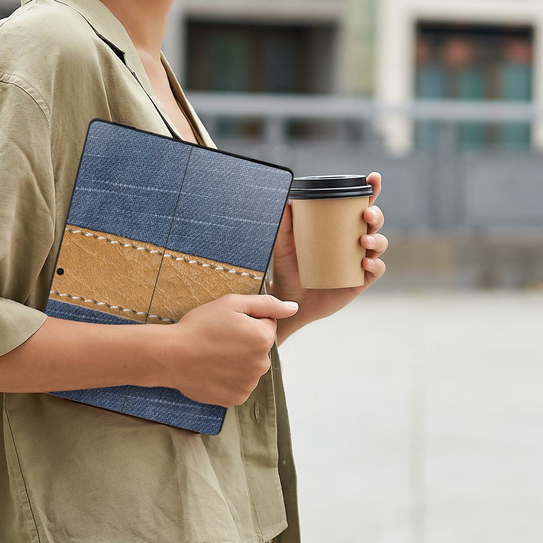 Surface Pro11(2024) / Pro10(for Business) / Pro9(2022) 共通対応 背面 保護 デザイン スキンシール Pro8/ProX 各種対応 006469 デニム 模様