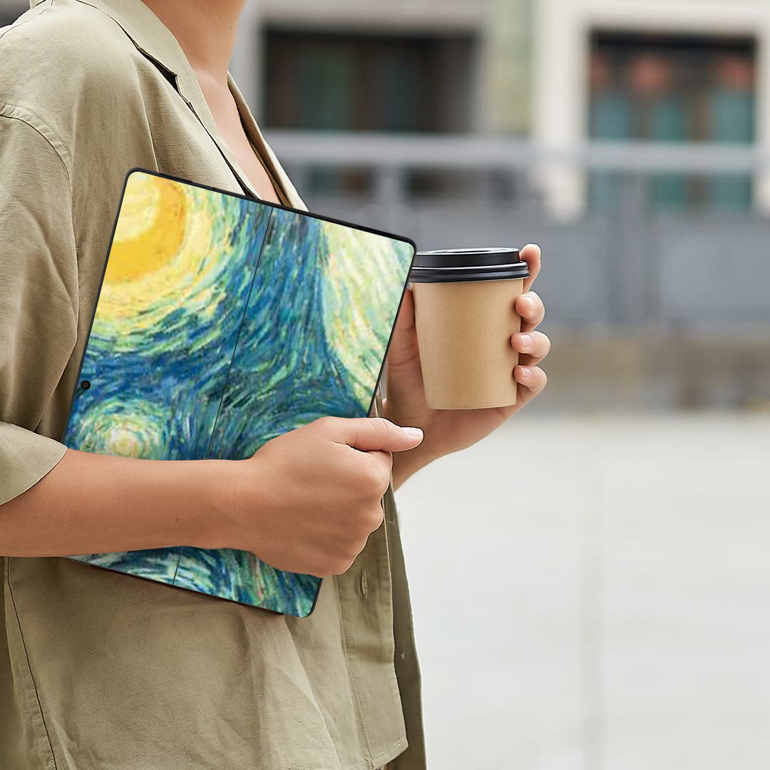 Surface Pro11(2024) / Pro10(for Business) / Pro9(2022) 共通対応 背面 保護 デザイン スキンシール Pro8/ProX 各種対応 011456 イラスト 風景 絵画
