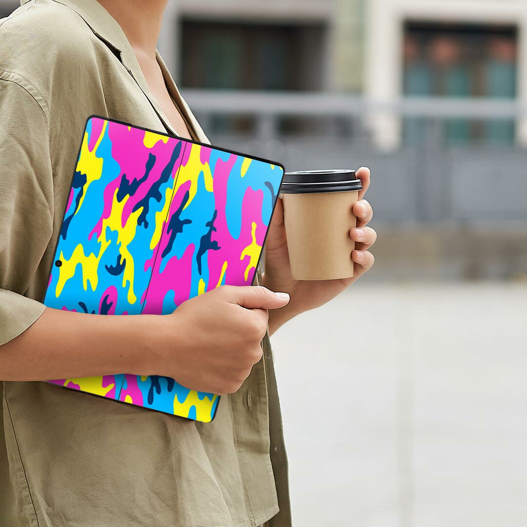 Surface Pro11(2024) / Pro10(for Business) / Pro9(2022) 共通対応 背面 保護 デザイン スキンシール Pro8/ProX 各種対応 011552 迷彩 模様 カモフラ