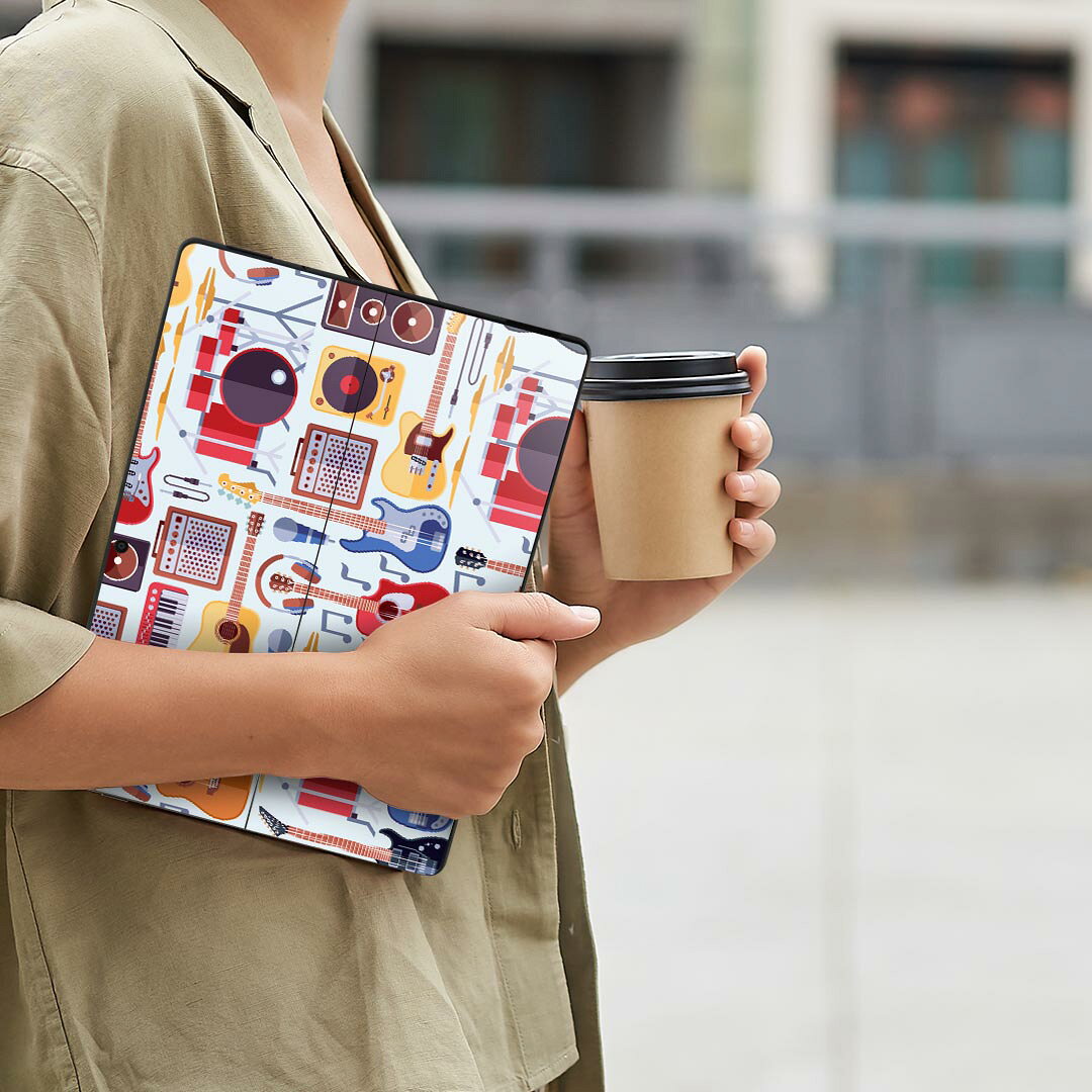 スマコレのSurface Pro11(2024) / Pro10(for Business) / Pro9(2022) 共通対応 背面 保護 デザイン スキンシール Pro8/ProX 各種対応 012037 ギター 音楽 かっこいい｜アングル3