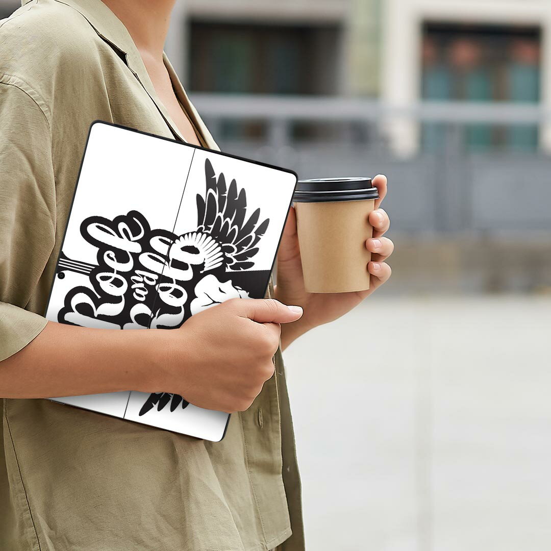 Surface Pro11(2024) / Pro10(for Business) / Pro9(2022) 共通対応 背面 保護 デザイン スキンシール Pro8/ProX 各種対応 014469 音楽 ロック ギター