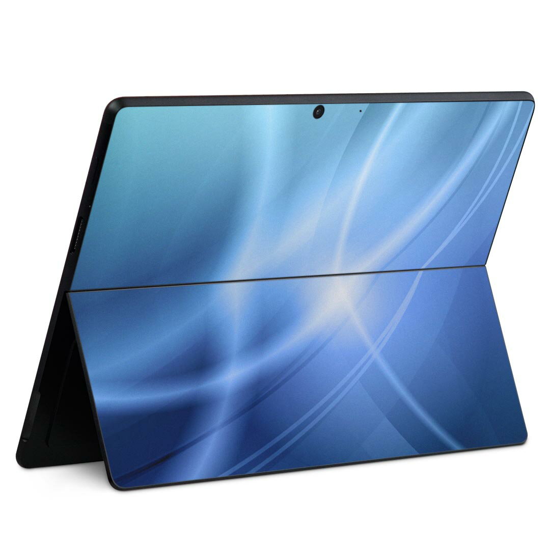 Surface Pro11(2024) / Pro10(for Business) / Pro9(2022) 共通対応 背面 保護 デザイン スキンシール Pro8/ProX 各種対応 002201 シンプル 青