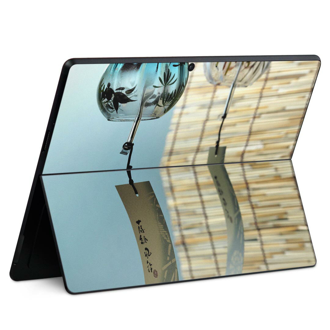 Surface Pro11(2024) / Pro10(for Business) / Pro9(2022) 共通対応 背面 保護 デザイン スキンシール Pro8/ProX 各種対応 002780 夏 風鈴 写真