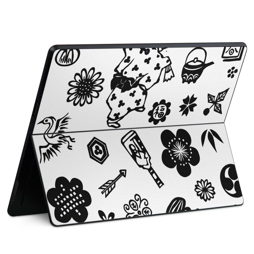 Surface Pro11(2024) / Pro10(for Business) / Pro9(2022) 共通対応 背面 保護 デザイン スキンシール ..