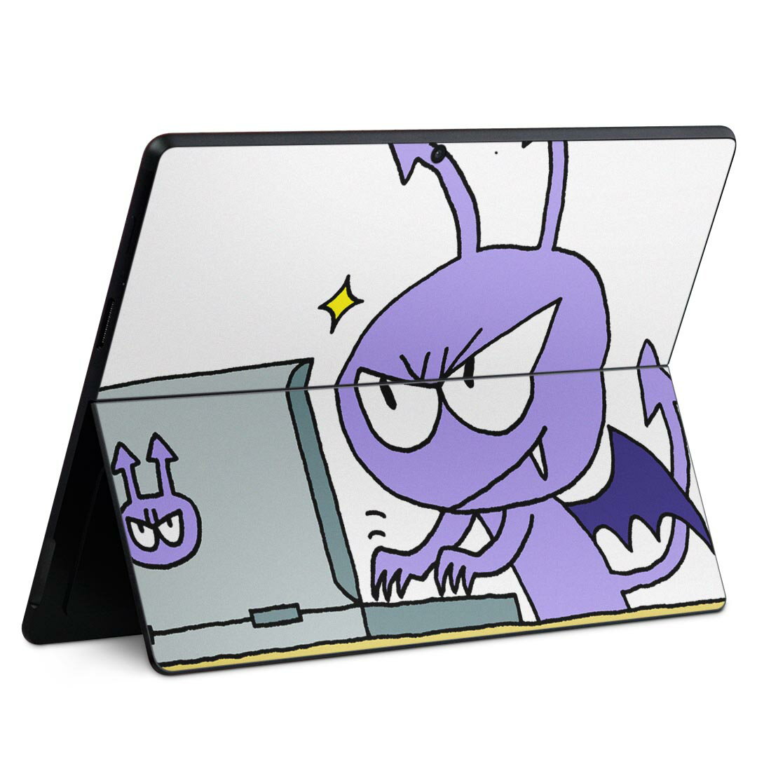 Surface Pro11(2024) / Pro10(for Business) / Pro9(2022) 共通対応 背面 保護 デザイン スキンシール Pro8/ProX 各種対応 002917 キャラクター イラスト