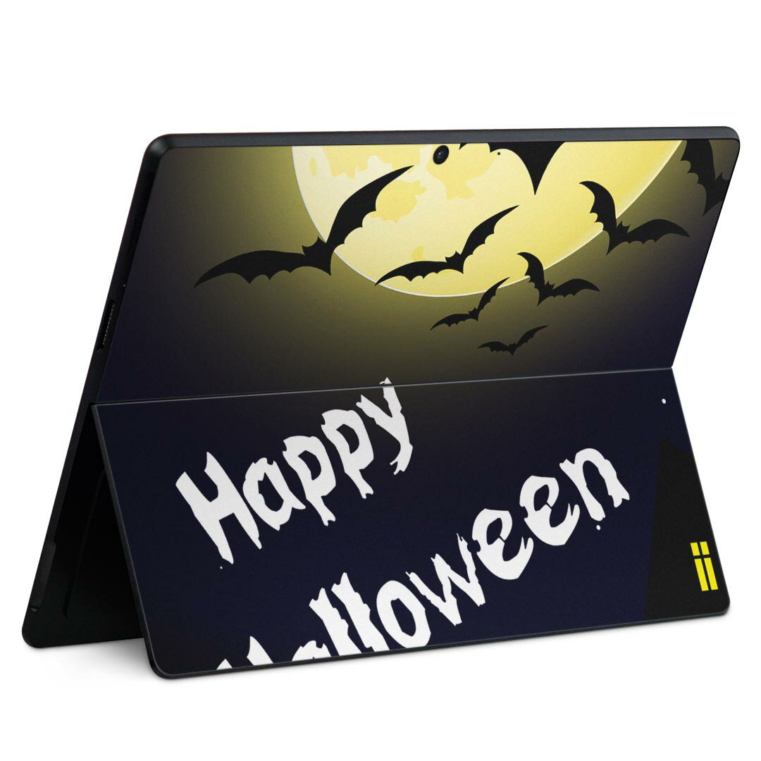Surface Pro11(2024) / Pro10(for Business) / Pro9(2022) 共通対応 背面 保護 デザイン スキンシール Pro8/ProX 各種対応 003377 ハロウィン こうもり