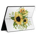 Surface Pro11(2024) / Pro10(for Business) / Pro9(2022) 共通対応 背面 保護 デザイン スキンシール Pro8/ProX 各種対応 020053 ひまわり 向日葵 夏