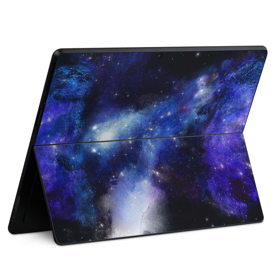 Surface Pro11(2024) / Pro10(for Business) / Pro9(2022) 共通対応 背面 保護 デザイン スキンシール Pro8/ProX 各種対応 020647 宇宙柄