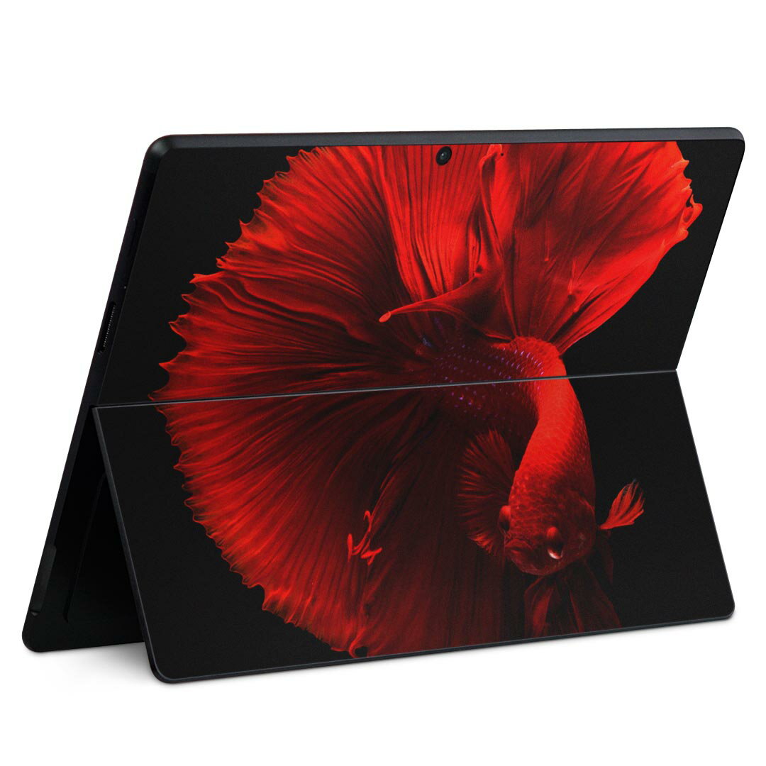 Surface Pro11(2024) / Pro10(for Business) / Pro9(2022) 共通対応 背面 保護 デザイン スキンシール Pro8/ProX 各種対応 023154 金魚 写真