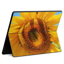 Surface Pro11(2024) / Pro10(for Business) / Pro9(2022) 共通対応 背面 保護 デザイン スキンシール Pro8/ProX 各種対応 023849 花 フラワー ひまわり