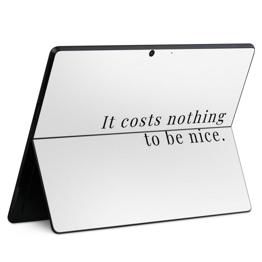 Surface Pro11(2024) / Pro10(for Business) / Pro9(2022) 共通対応 背面 保護 デザイン スキンシール Pro8/ProX 各種対応 024582 格言