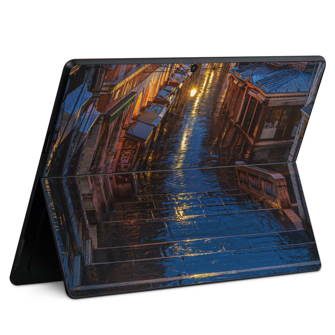 Peripherals - Surface Pro11(2024) / Pro10(for Business) / Pro9(2022) 共通対応 背面 保護 デザイン スキンシール Pro8/ProX 各種対応 025734 建物 街 灯