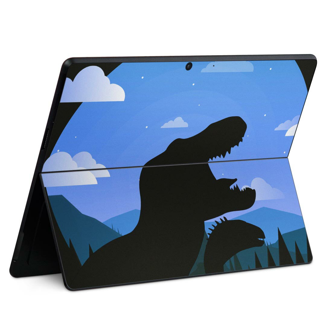 Surface Pro11(2024) / Pro10(for Business) / Pro9(2022) 공통 대응 후면 보호 디자인 스킨 씰 Pro8/ProX 각종 대응 026183 괴수 공룡 실루엣