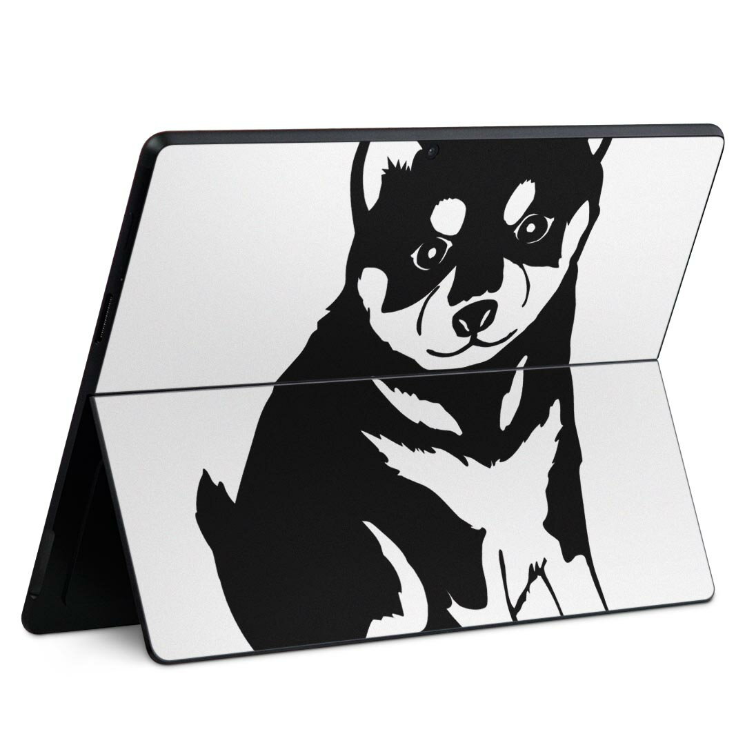 Surface Pro11(2024) / Pro10(for Business) / Pro9(2022) 共通対応 背面 保護 デザイン スキンシール Pro8/ProX 各種対応 026241 動物 犬 柴犬