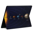 Surface Pro11(2024) / Pro10(for Business) / Pro9(2022) 共通対応 背面 保護 デザイン スキンシール Pro8/ProX 各種対応 033409 solar system 太陽系
