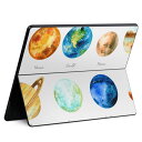 Surface Pro11(2024) / Pro10(for Business) / Pro9(2022) 共通対応 背面 保護 デザイン スキンシール Pro8/ProX 各種対応 033434 solar system 太陽系