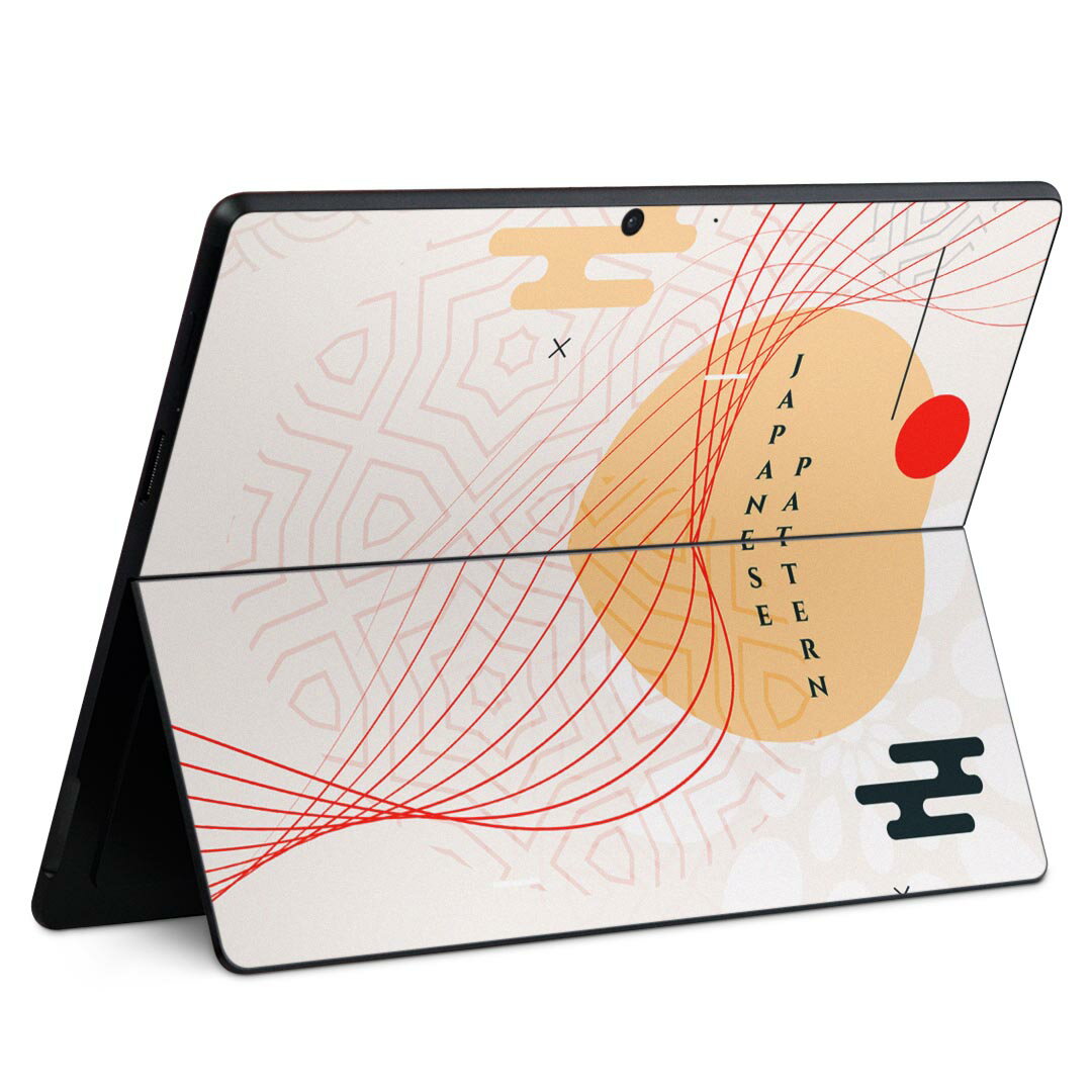 Surface Pro11(2024) / Pro10(for Business) / Pro9(2022) 共通対応 背面 保護 デザイン スキンシール Pro8/ProX 各種対応 033453 日本 和風