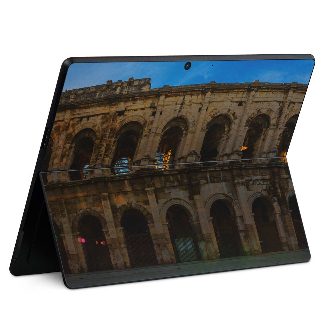 Surface Pro11(2024) / Pro10(for Business) / Pro9(2022) 共通対応 背面 保護 デザイン スキンシール Pro8/ProX 各種対応 033614 フランス 建物
