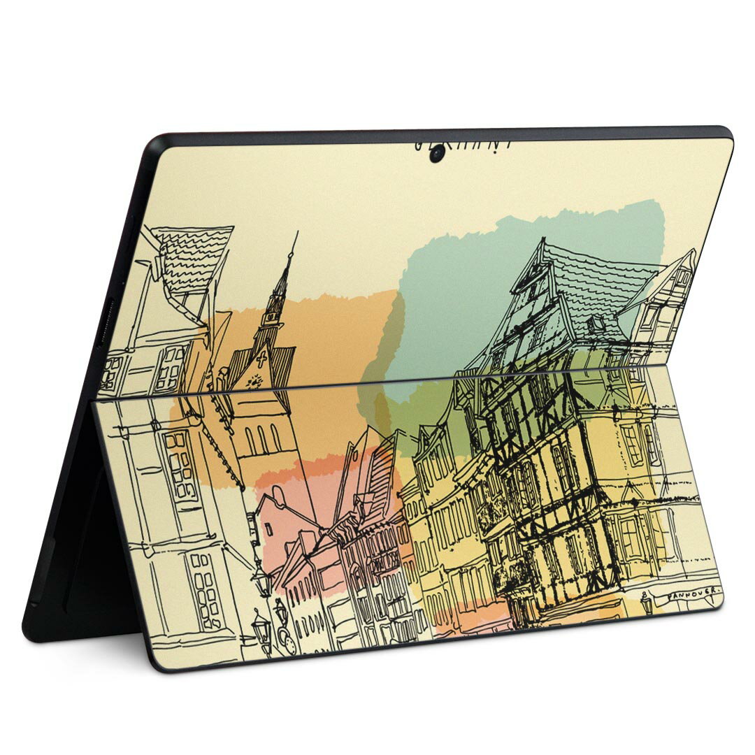 Surface Pro11(2024) / Pro10(for Business) / Pro9(2022) 共通対応 背面 保護 デザイン スキンシール Pro8/ProX 各種対応 033761 HANOVER