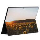 Surface Pro11(2024) / Pro10(for Business) / Pro9(2022) 共通対応 背面 保護 デザイン スキンシール Pro8/ProX 各種対応 035650 夏 summer ひまわり フラワー