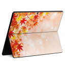 Surface Pro11(2024) / Pro10(for Business) / Pro9(2022) 共通対応 背面 保護 デザイン スキンシール Pro8/ProX 各種対応 004608 紅葉 秋 シンプル