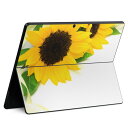 Surface Pro11(2024) / Pro10(for Business) / Pro9(2022) 共通対応 背面 保護 デザイン スキンシール Pro8/ProX 各種対応 005164 ひまわり 写真 シンプル