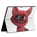 Surface Pro11(2024) / Pro10(for Business) / Pro9(2022) 共通対応 背面 保護 デザイン スキンシール Pro8/ProX 各種対応 005189 モンスター 赤 キャラクター