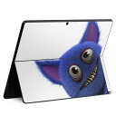 Surface Pro11(2024) / Pro10(for Business) / Pro9(2022) 共通対応 背面 保護 デザイン スキンシール Pro8/ProX 各種対応 005190 モンスター 青 キャラクター