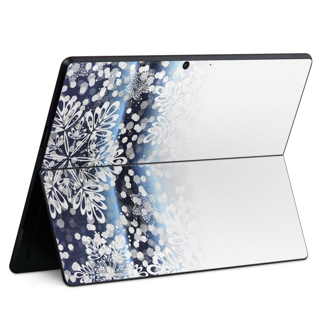Surface Pro11(2024) / Pro10(for Business) / Pro9(2022) 共通対応 背面 保護 デザイン スキンシール Pro8/ProX 各種対応 005500 雪 結晶
