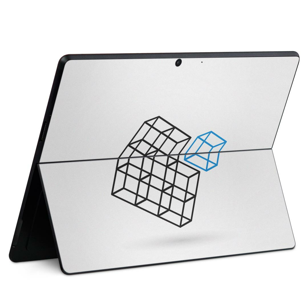 Surface Pro11(2024) / Pro10(for Business) / Pro9(2022) 共通対応 背面 保護 デザイン スキンシール Pro8/ProX 各種対応 006284 四角 ブロック