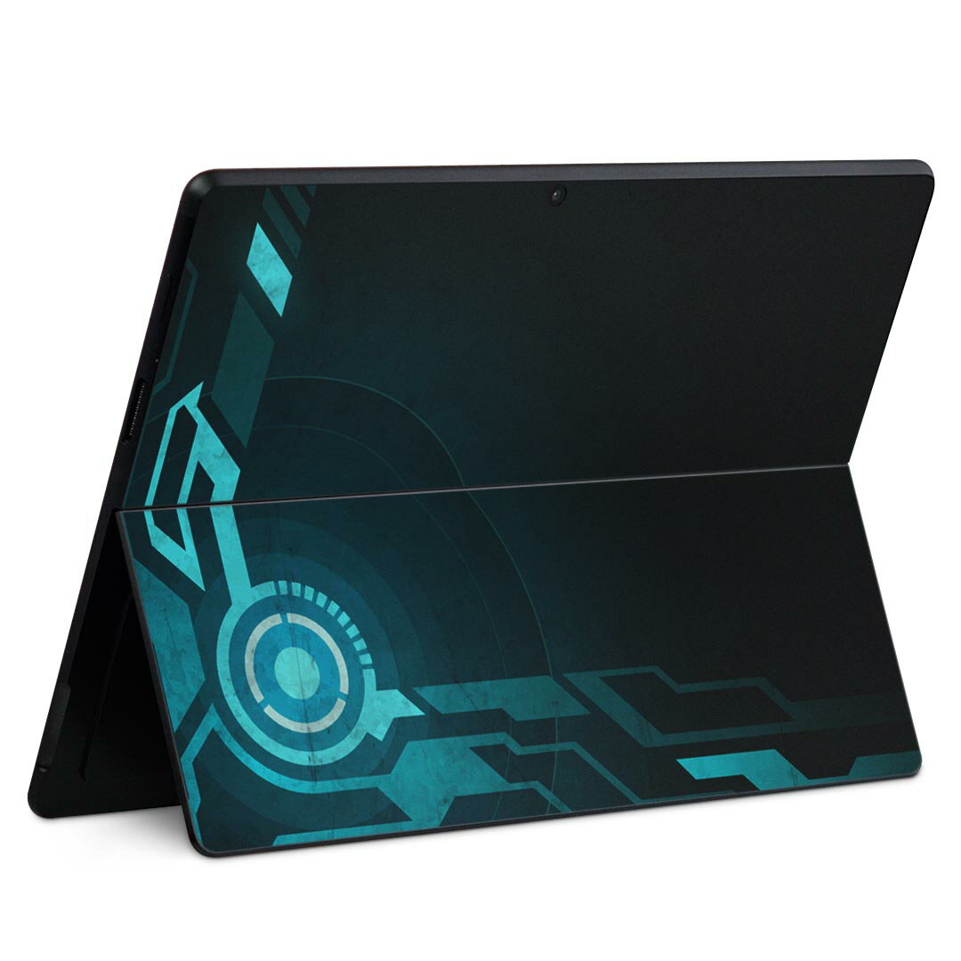Surface Pro11(2024) / Pro10(for Business) / Pro9(2022) 共通対応 背面 保護 デザイン スキンシール Pro8/ProX 各種対応 006522 青 ブルー