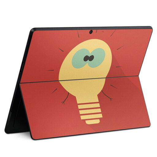 Surface Pro11(2024) / Pro10(for Business) / Pro9(2022) 共通対応 背面 保護 デザイン スキンシール Pro8/ProX 各種対応 006631 電球 キャラクター Surface Pro11(2024) / Pro10(for Business) / Pro9(2022) 共通対応 背面 保護 デザイン スキンシール Pro8/ProX 各種対応 006631 電球 キャラクター