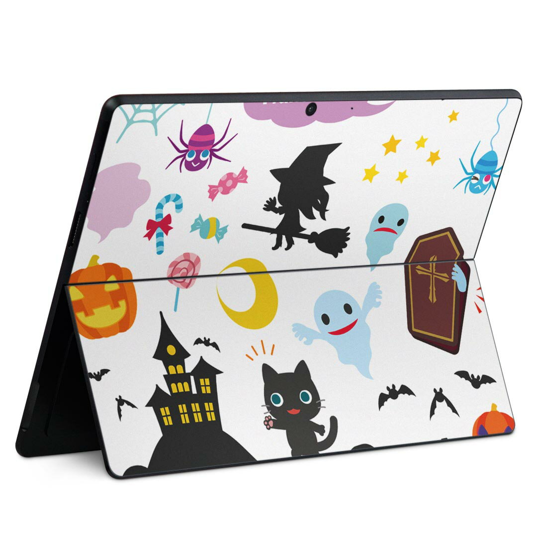 Surface Pro11(2024) / Pro10(for Business) / Pro9(2022) 共通対応 背面 保護 デザイン スキンシール Pro8/ProX 各種対応 006754 ハロウィン イラスト