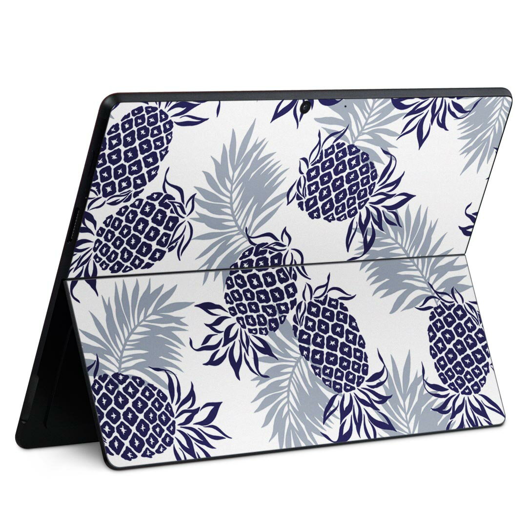 Surface Pro11(2024) / Pro10(for Business) / Pro9(2022) 共通対応 背面 保護 デザイン スキンシール Pro8/ProX 各種対応 006874 パイナップル 果物 模様