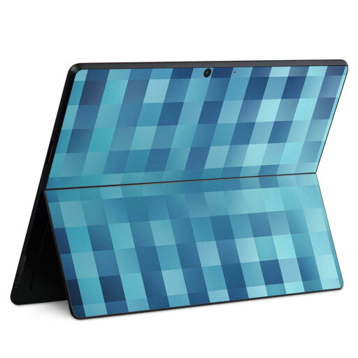 Surface Pro11(2024) / Pro10(for Business) / Pro9(2022) 共通対応 背面 保護 デザイン スキンシール Pro8/ProX 各種対応 007335 チェック 青 ブルー 模様 Surface Pro11(2024) / Pro10(for Business) / Pro9(2022) 共通対応 背面 保護 デザイン スキンシール Pro8/ProX 各種対応 007335 チェック 青 ブルー 模様