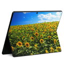 Surface Pro11(2024) / Pro10(for Business) / Pro9(2022) 共通対応 背面 保護 デザイン スキンシール Pro8/ProX 各種対応 007936 写真 花 向日葵 ひまわり
