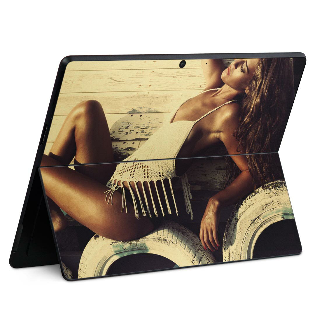 Surface Pro11(2024) / Pro10(for Business) / Pro9(2022) 共通対応 背面 保護 デザイン スキンシール ..