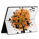 Surface Pro11(2024) / Pro10(for Business) / Pro9(2022) 共通対応 背面 保護 デザイン スキンシール Pro8/ProX 各種対応 009162 オレンジ ハロウィン キャラクター