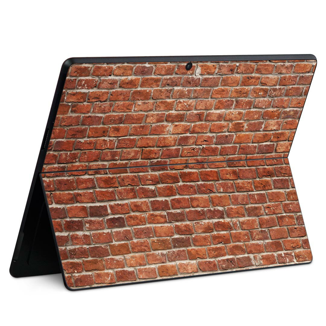 Surface Pro11(2024) / Pro10(for Business) / Pro9(2022) 共通対応 背面 保護 デザイン スキンシール Pro8/ProX 各種対応 009342 レンガ ヴィンテージ