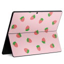 Surface Pro11(2024) / Pro10(for Business) / Pro9(2022) 共通対応 背面 保護 デザイン スキンシール Pro8/ProX 各種対応 009549 いちご ピンク