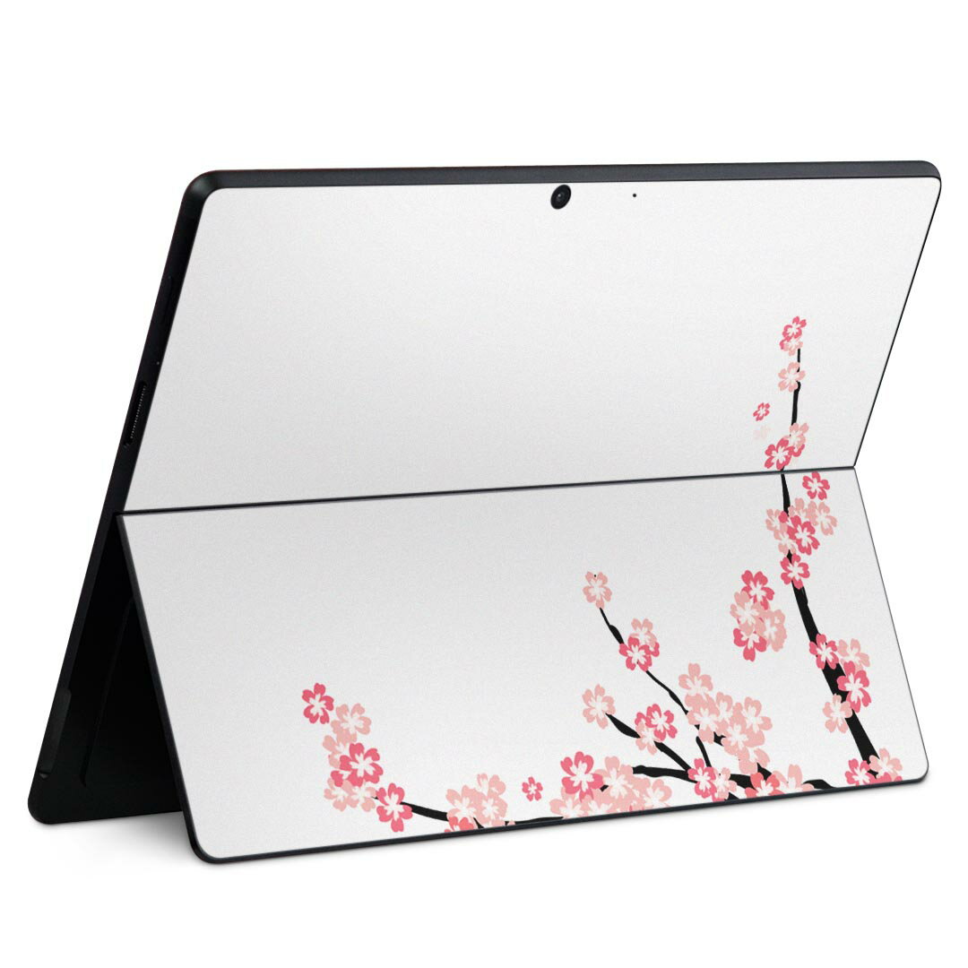 Surface Pro11(2024) / Pro10(for Business) / Pro9(2022) 共通対応 背面 保護 デザイン スキンシール Pro8/ProX 各種対応 009578 桜 ピンク
