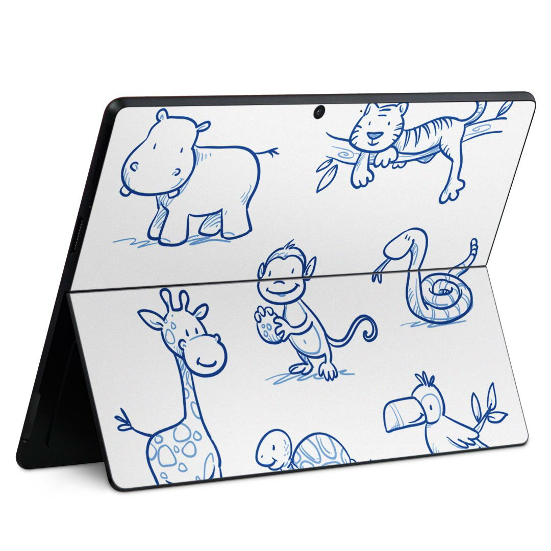 Surface Pro11(2024) / Pro10(for Business) / Pro9(2022) 共通対応 背面 保護 デザイン スキンシール ..