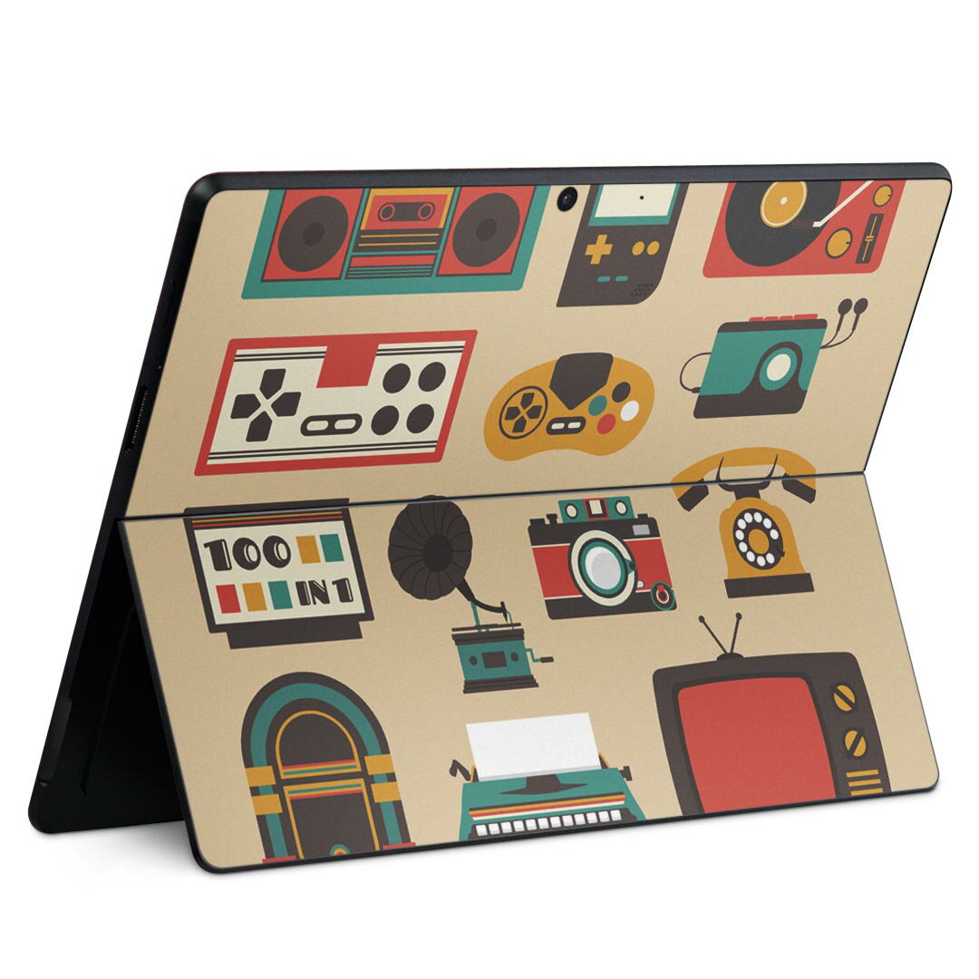 Surface Pro11(2024) / Pro10(for Business) / Pro9(2022) 共通対応 背面 保護 デザイン スキンシール ..