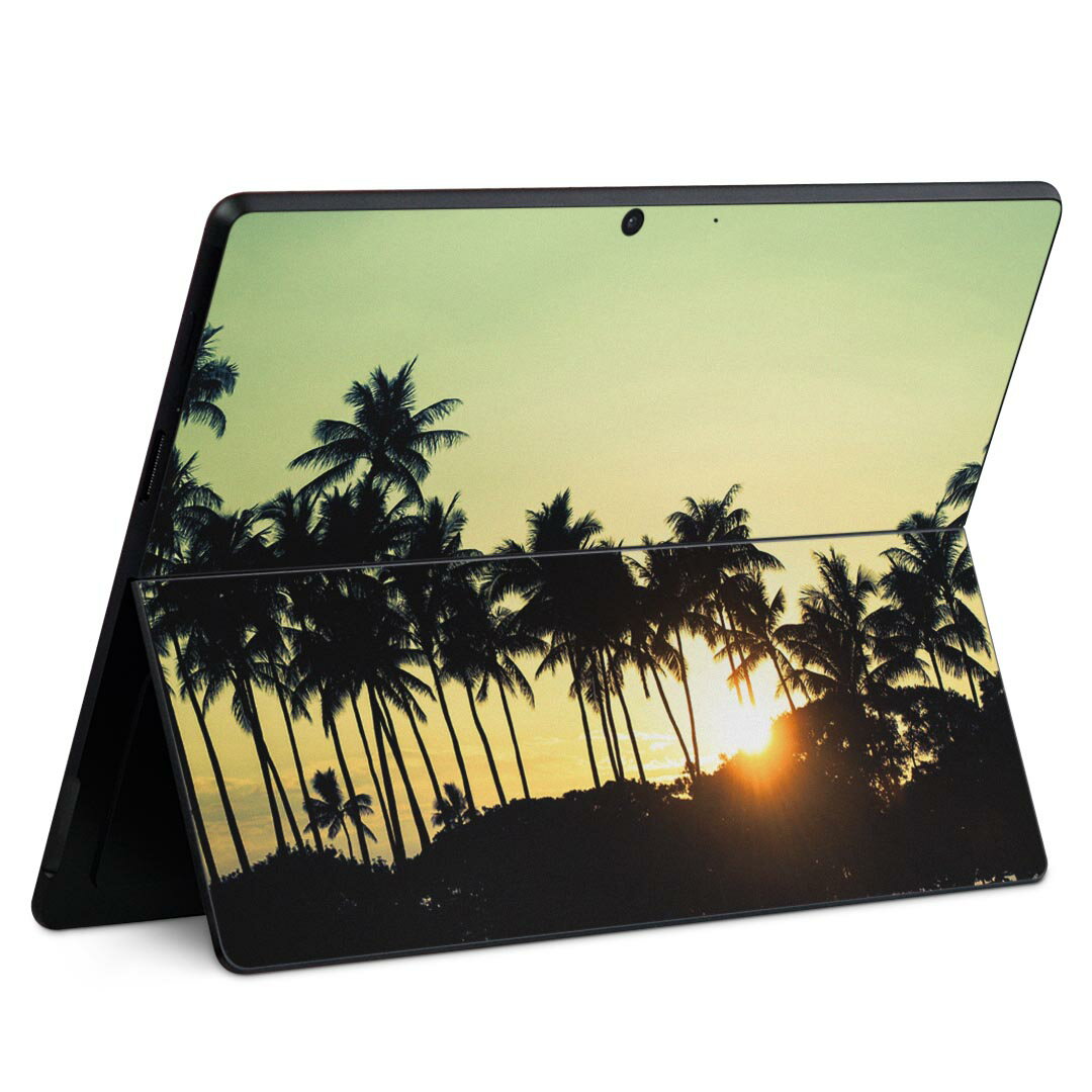 Surface Pro11(2024) / Pro10(for Business) / Pro9(2022) 共通対応 背面 保護 デザイン スキンシール Pro8/ProX 各種対応 010212 風景 夕日 写真