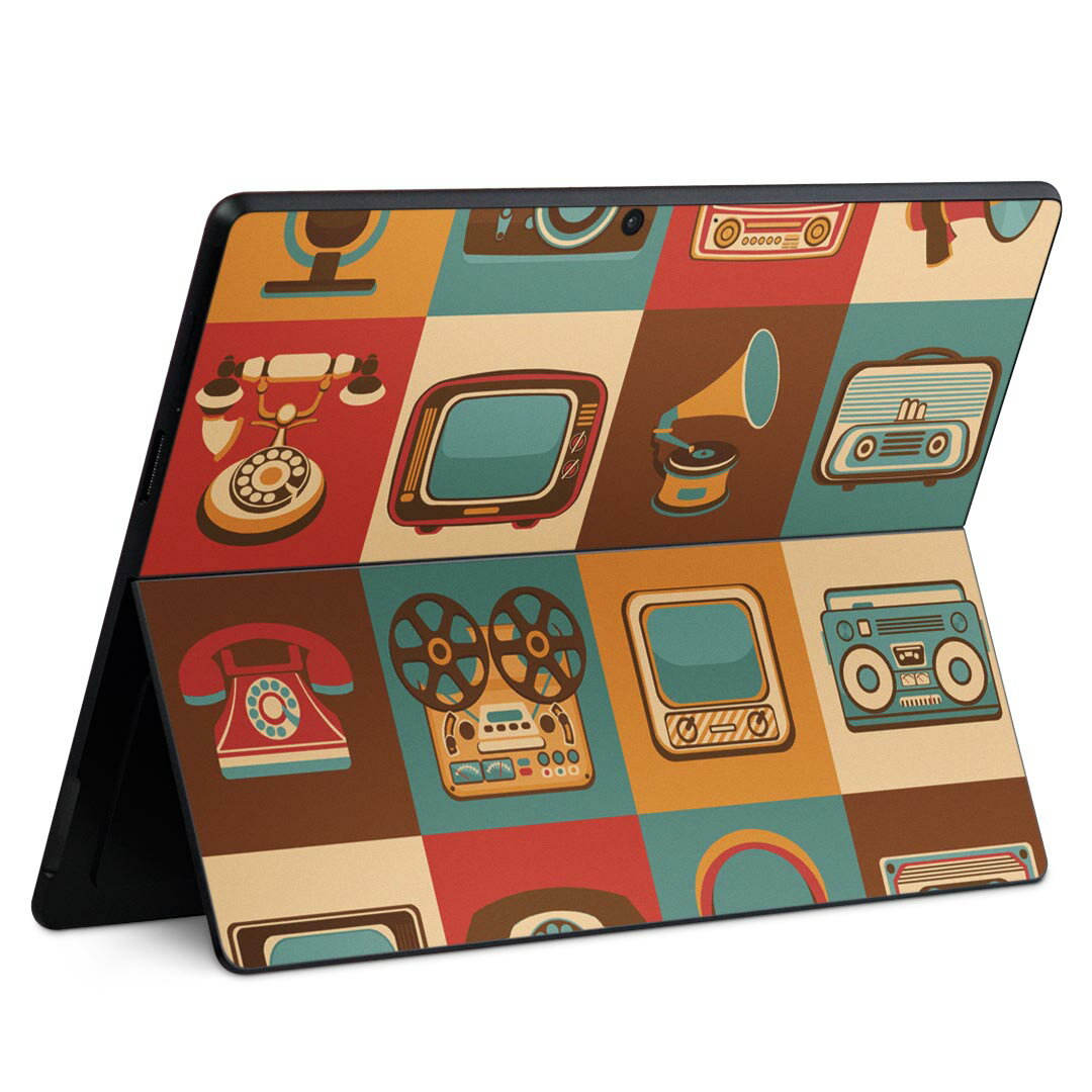 Surface Pro11(2024) / Pro10(for Business) / Pro9(2022) 共通対応 背面 保護 デザイン スキンシール ..