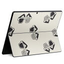Surface Pro11(2024) / Pro10(for Business) / Pro9(2022) 共通対応 背面 保護 デザイン スキンシール Pro8/ProX 各種対応 010675 サングラス めがね 白 黒